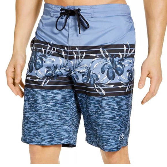 Calvin Klein Other - NWT Calvin Klein Floral-Print Board Shorts Swim L